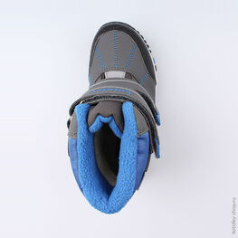 454994-42 Мембранные ботинки для мальчики сер-син фото №4