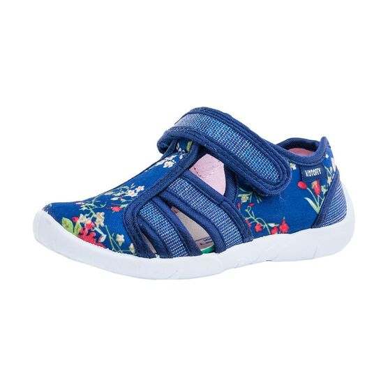 421031-11 Босоножки текстильные для девочки светло-синий