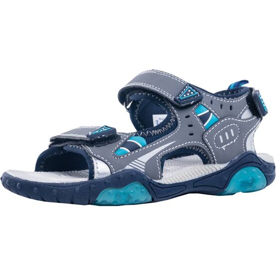 524022-12 Пляжная обувь для мальчики сер-син