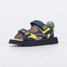 522189-21 Кожаные сандалии на липучках Игра для мальчики синий