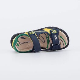 522189-21 Кожаные сандалии на липучках Игра для мальчики синий фото №4