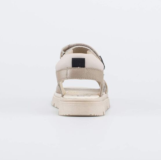 522190-22 Кожаные сандалии на липучках Игра для мальчики черный + бежевый фото №5