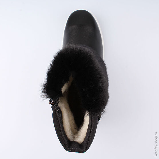 762047-43 Сапожки для девочки черный фото №4