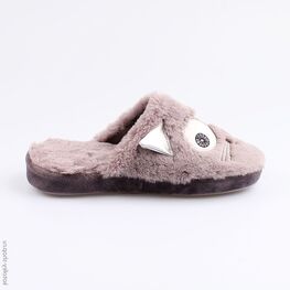 731058-12 Тапочки для девочки серый фото №2