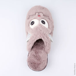 731058-12 Тапочки для девочки серый фото №4