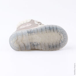 152177-35 Ботинки для девочки сер-срб фото №3