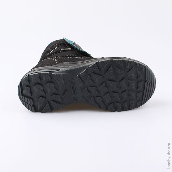 654978-42 Мембранные ботинки для мальчики чер-зел фото №3