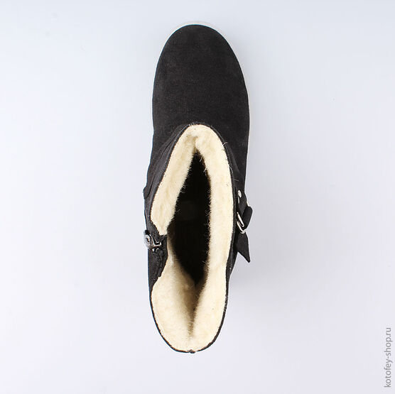 762049-41 Сапожки для девочки черный фото №4