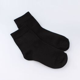 07042246-01 Хлопковые однотонные носки черные для универсальные черный