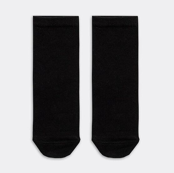 07042246-01 Хлопковые однотонные носки черные для универсальные черный фото №3
