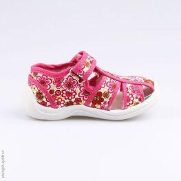 221038-11 Босоножки текстильные для девочки фуксия фото №2