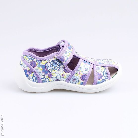 221038-12 Босоножки текстильные для девочки сиреневый фото №2