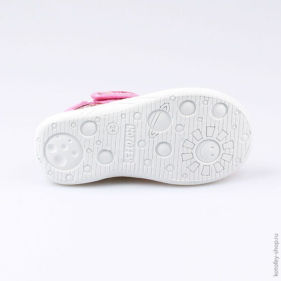 221041-11 Босоножки текстильные для девочки роз-цве фото №3