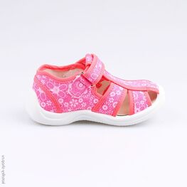 221042-12 Босоножки текстильные для девочки розовый фото №2