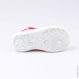 221042-12 Босоножки текстильные для девочки розовый фото №3