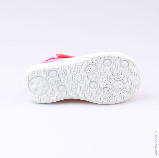 221042-12 Босоножки текстильные для девочки розовый фото №3