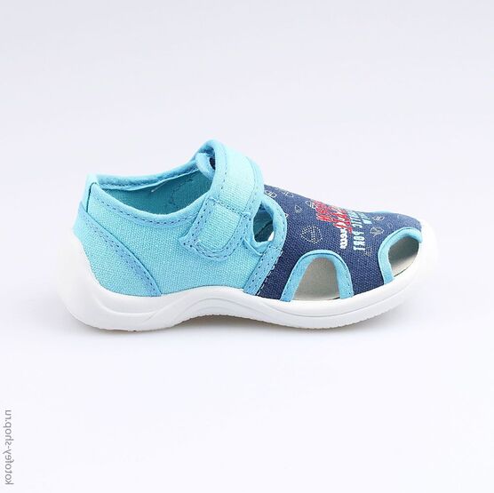 221048-12 Сандалии текстильные для мальчики син-гол фото №2