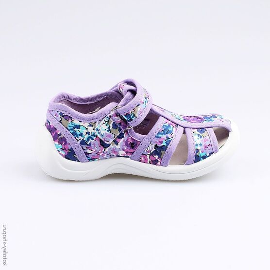 221054-11 Босоножки текстильные для девочки фиолетовый фото №2