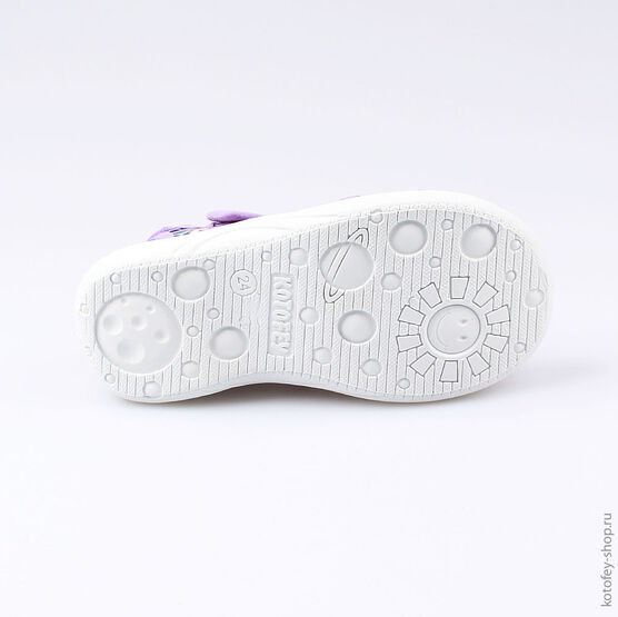 221054-11 Босоножки текстильные для девочки фиолетовый фото №3