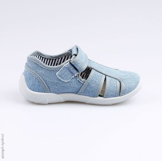 421032-11 Сандалии текстильные для мальчики голубой фото №2