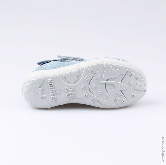 421032-11 Сандалии текстильные для мальчики голубой фото №3
