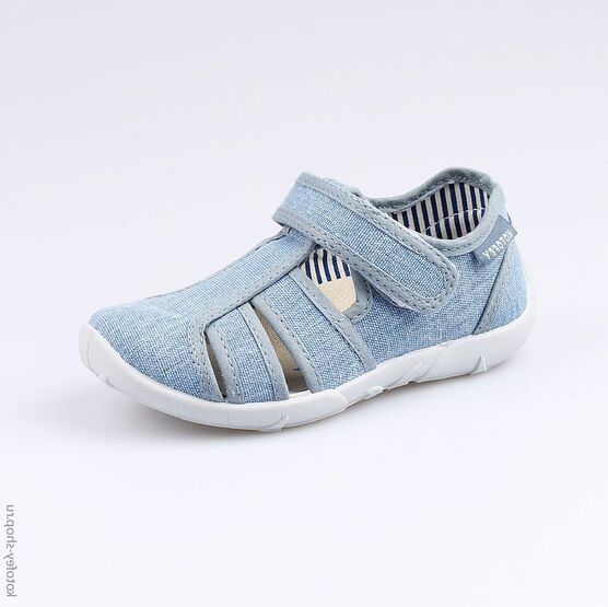 421032-11 Сандалии текстильные для мальчики голубой