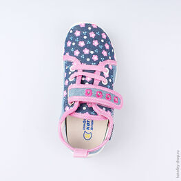 431097-11 Текстильная обувь для девочки роз-гол фото №4