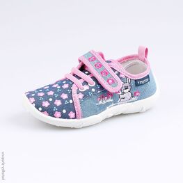 431097-11 Текстильная обувь для девочки роз-гол