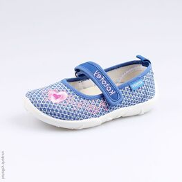 431109-11 Текстильная обувь для девочки светло-синий