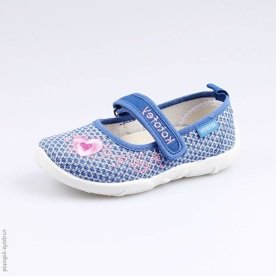 431109-11 Текстильная обувь для девочки светло-синий