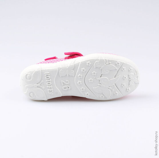 431109-12 Текстильная обувь для девочки фуксия фото №3