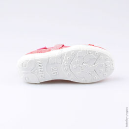 431110-12 Текстильная обувь для девочки коралл фото №3