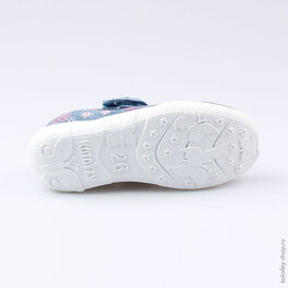 431128-11 Текстильная обувь для девочки син-роз фото №3