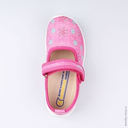 431128-12 Текстильная обувь для девочки розовый фото №4