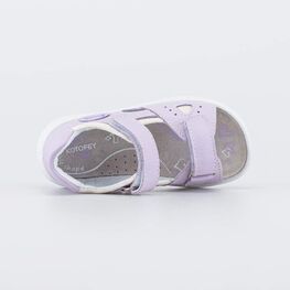 522201-21 Кожаные сандалии для девочки 1936 для девочки сиреневый фото №4