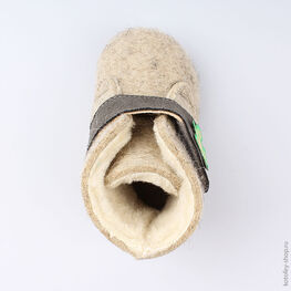 007010-45 Пинетки валенки серые для универсальные серый фото №4