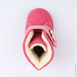 007010-44 Пинетки- валенки розовые для девочки розовый фото №4