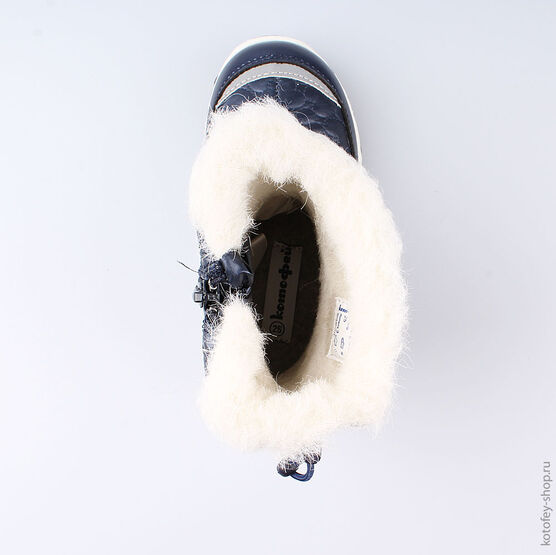 264919-43 Мембранные сапожки для девочки светло-синий фото №4