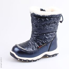 264919-43 Мембранные сапожки для девочки светло-синий