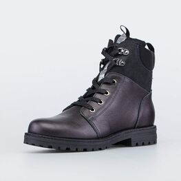 652164-33 Ботинки утепленные на весну/осень для девочки серый