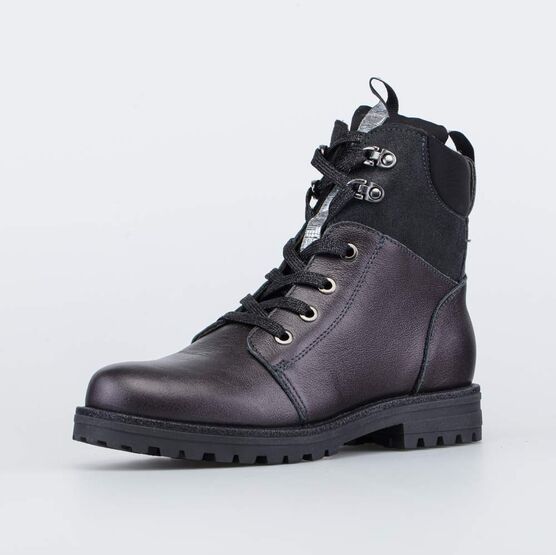 652164-33 Ботинки утепленные на весну/осень для девочки серый