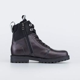 652164-33 Ботинки утепленные на весну/осень для девочки серый фото №2