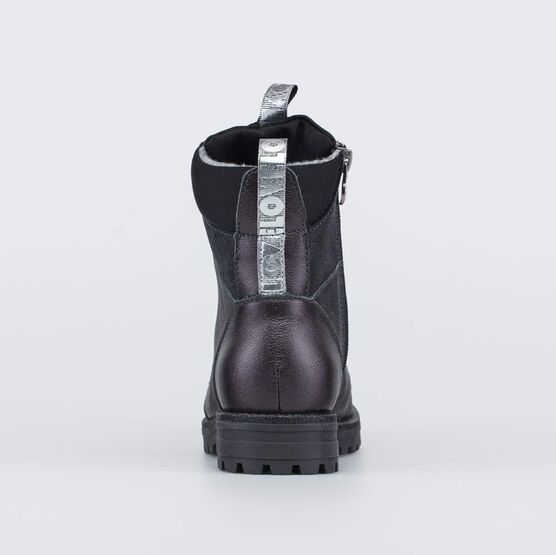 652164-33 Ботинки утепленные на весну/осень для девочки серый фото №5