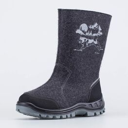 767049-41 Валенки для мальчика Волк серый для мальчики серый