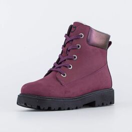 552275-51 Ботинки для девочки зимние для девочки бордовый