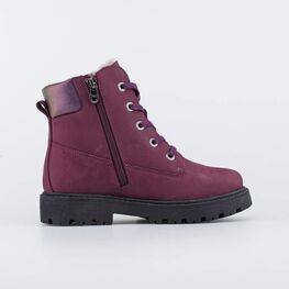 552275-51 Ботинки для девочки зимние для девочки бордовый фото №2