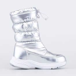 664986-42 Мембранные сапожки для девочки для девочки серебристый фото №2