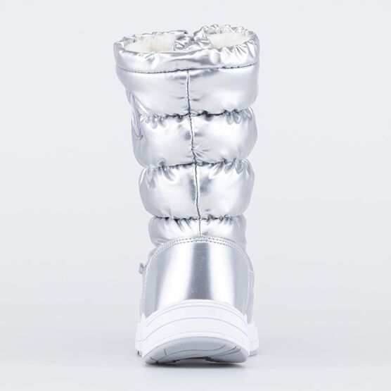 664986-42 Мембранные сапожки для девочки для девочки серебристый фото №5