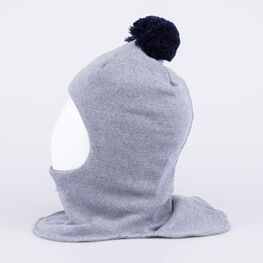 07711424-40 Серая шапка-шлем для мальчика для мальчики серый фото №2