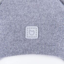 07711424-40 Серая шапка-шлем для мальчика для мальчики серый фото №3